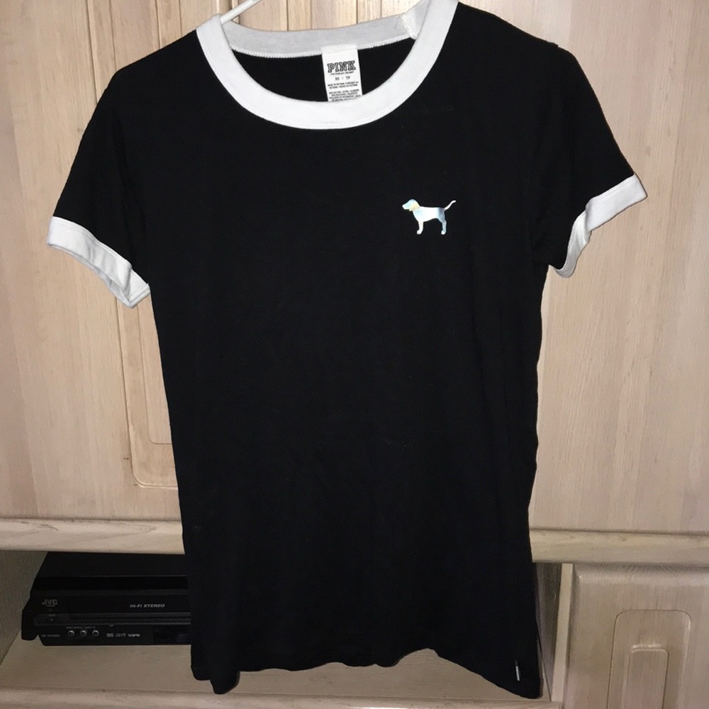 Black festive tee from Pink